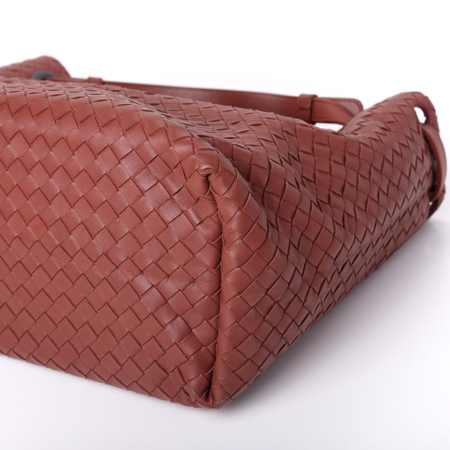 Nappa Intrecciato Medium Garda Bag Brique