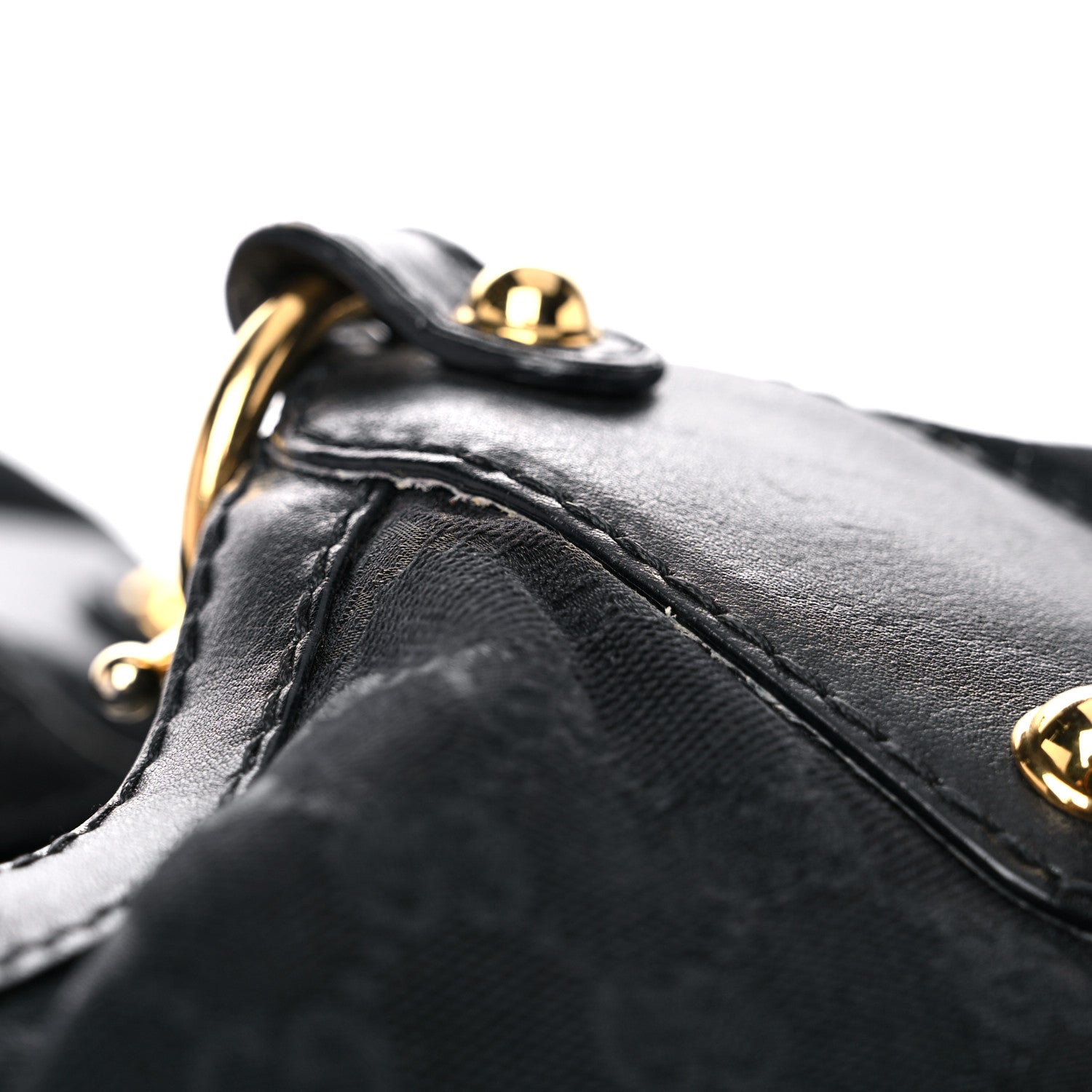 Gucci Monogram Large Jockey Hobo Black 20 of 25