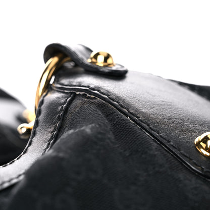 Gucci Monogram Large Jockey Hobo Black 20 of 25