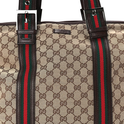 Gucci Monogram Large Web Joy Tote Brown 6 of 8