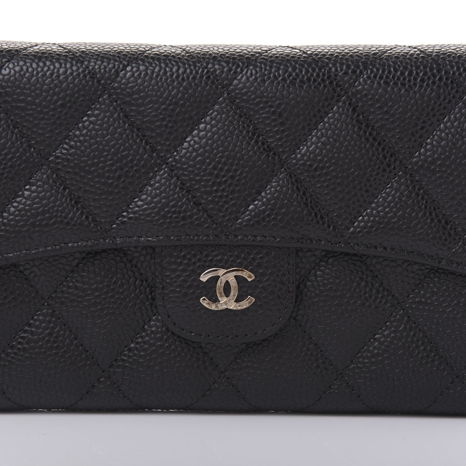 Chanel Caviar Quilted Large Flap Wallet Black 10 of 11