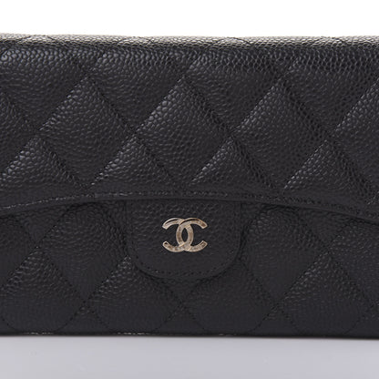 Chanel Caviar Quilted Large Flap Wallet Black 10 of 11