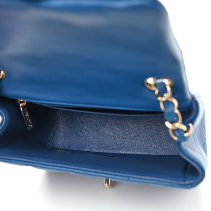 Chanel Lambskin Quilted Mini Square Flap Blue 4 of 10