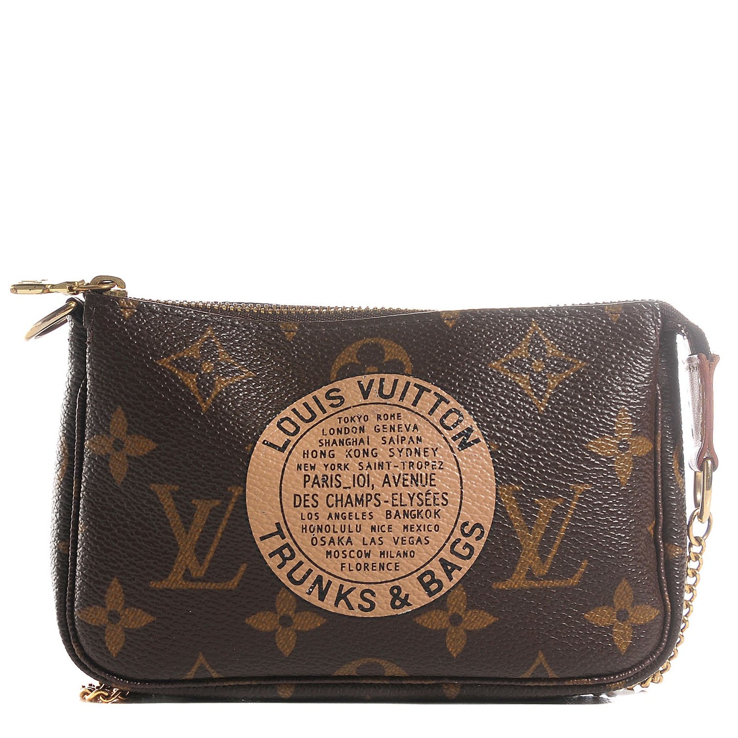 Monogram Complice Trunks and Bags Mini Pochette Accessories Beige