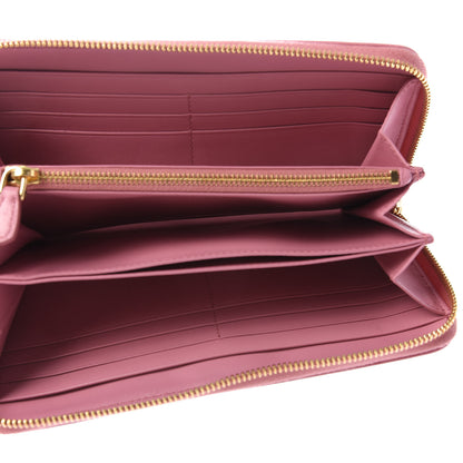 Prada Vitello Move Zip Around Wallet Geranio 5 of 8