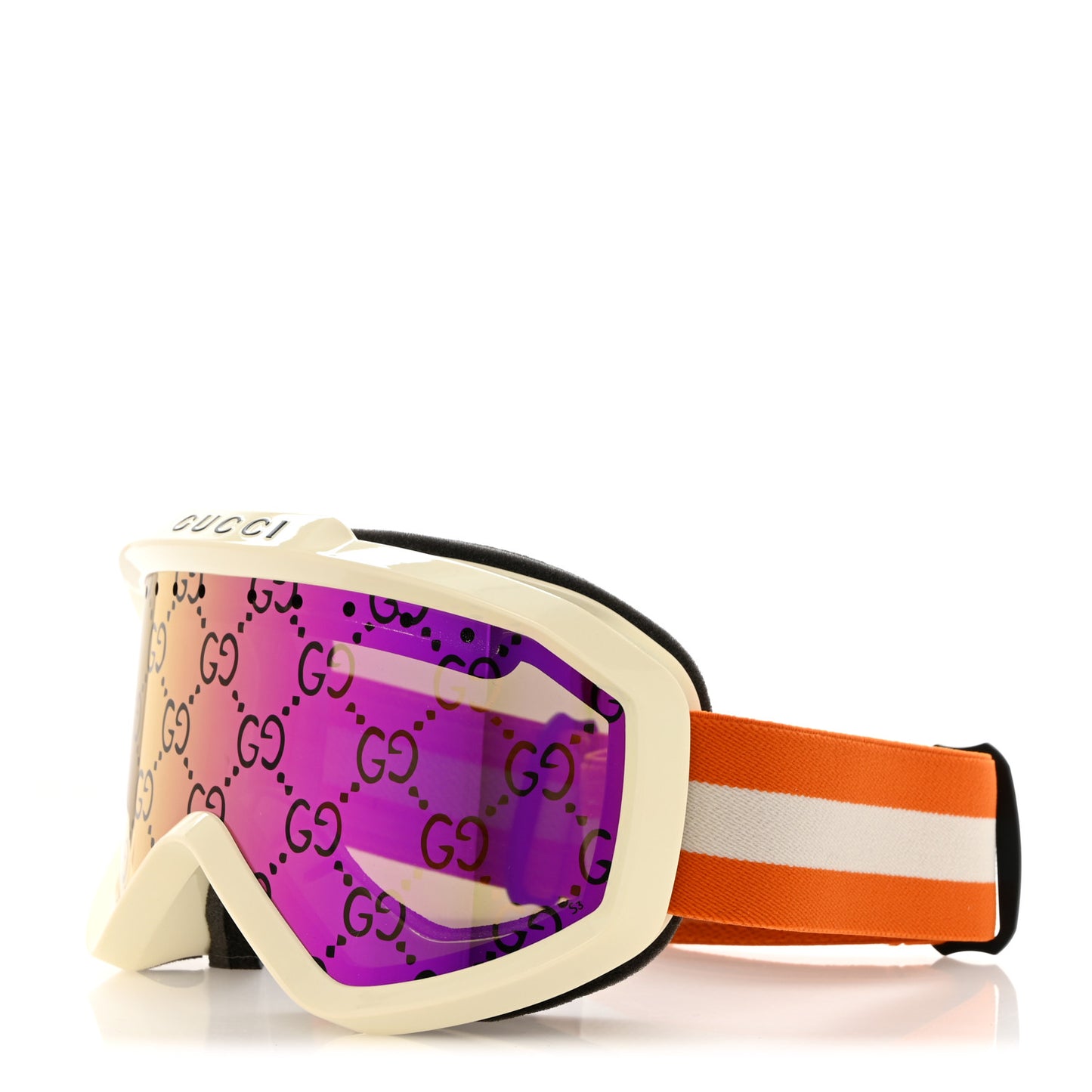 Shiny Acetate Interlocking G Ski Goggles GG1210S Pink Multicolor