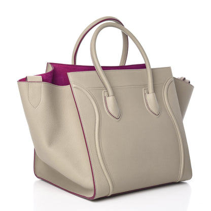 Celine Baby Grained Calfskin Medium Phantom Luggage Beige 3 of 10