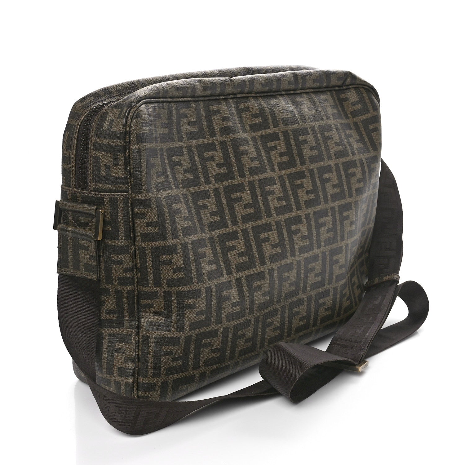 Fendi Zucca Spalmati Messenger Bag Tobacco 2 of 10