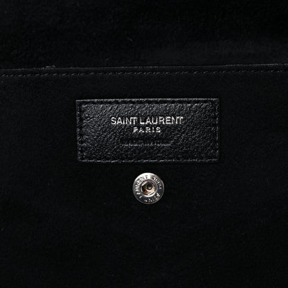 Saint Laurent Lambskin Teddy Drawstring Bag Burgundy 6 of 12