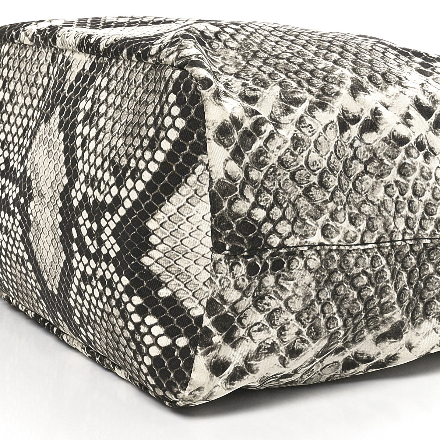 Tessuto Nylon Snakeskin Print Tote Roccia