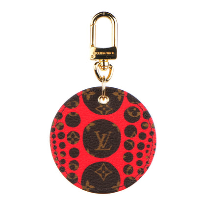 Louis Vuitton Monogram Kusama Pumpkin Dots Key Holder Red 1 of 6