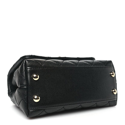 Chanel Caviar Quilted Extra Mini Coco Handle Flap Black 4 of 10