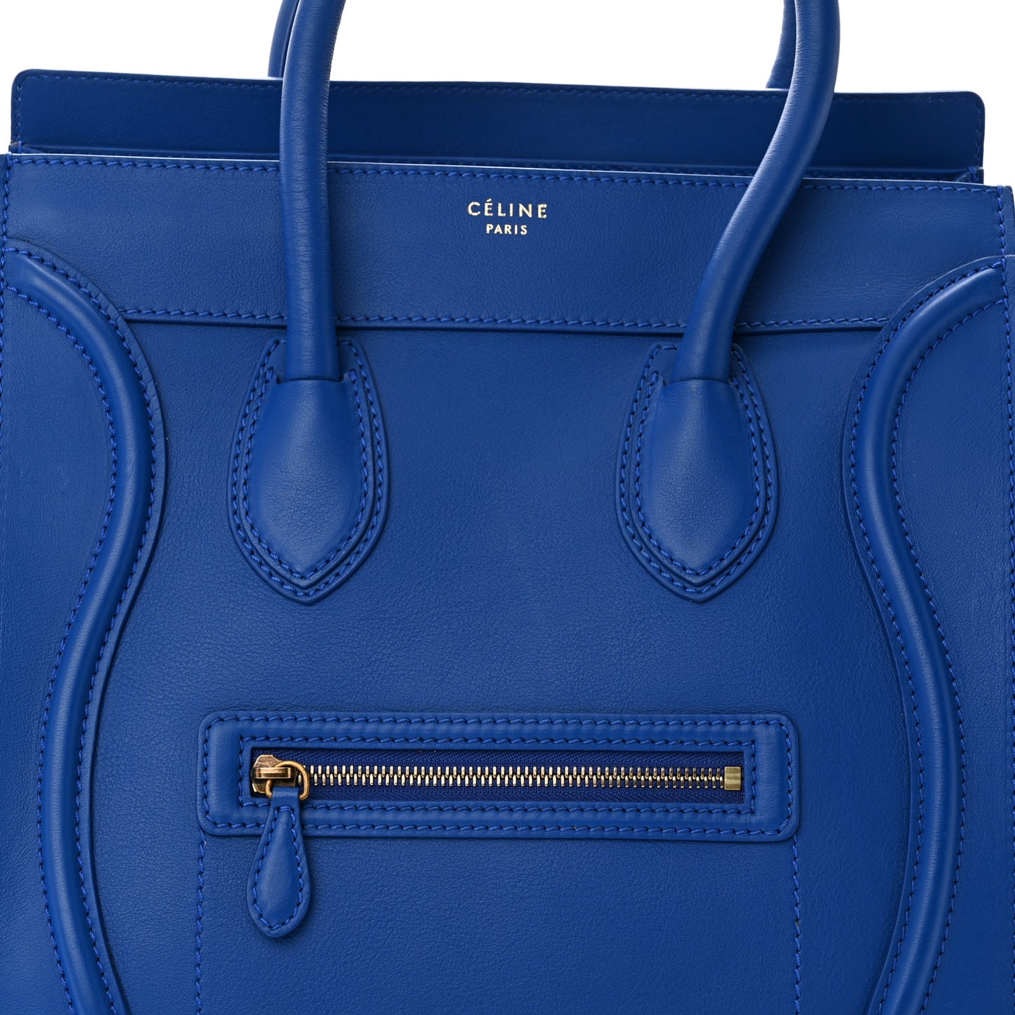 Smooth Calfskin Mini Luggage Royal Blue