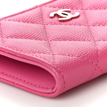 Chanel Caviar Quilted Zipped Key Holder Case Pink 9 of 11