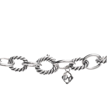 David Yurman Sterling Silver 10mm Medium Oval Link Necklace 4 of 5