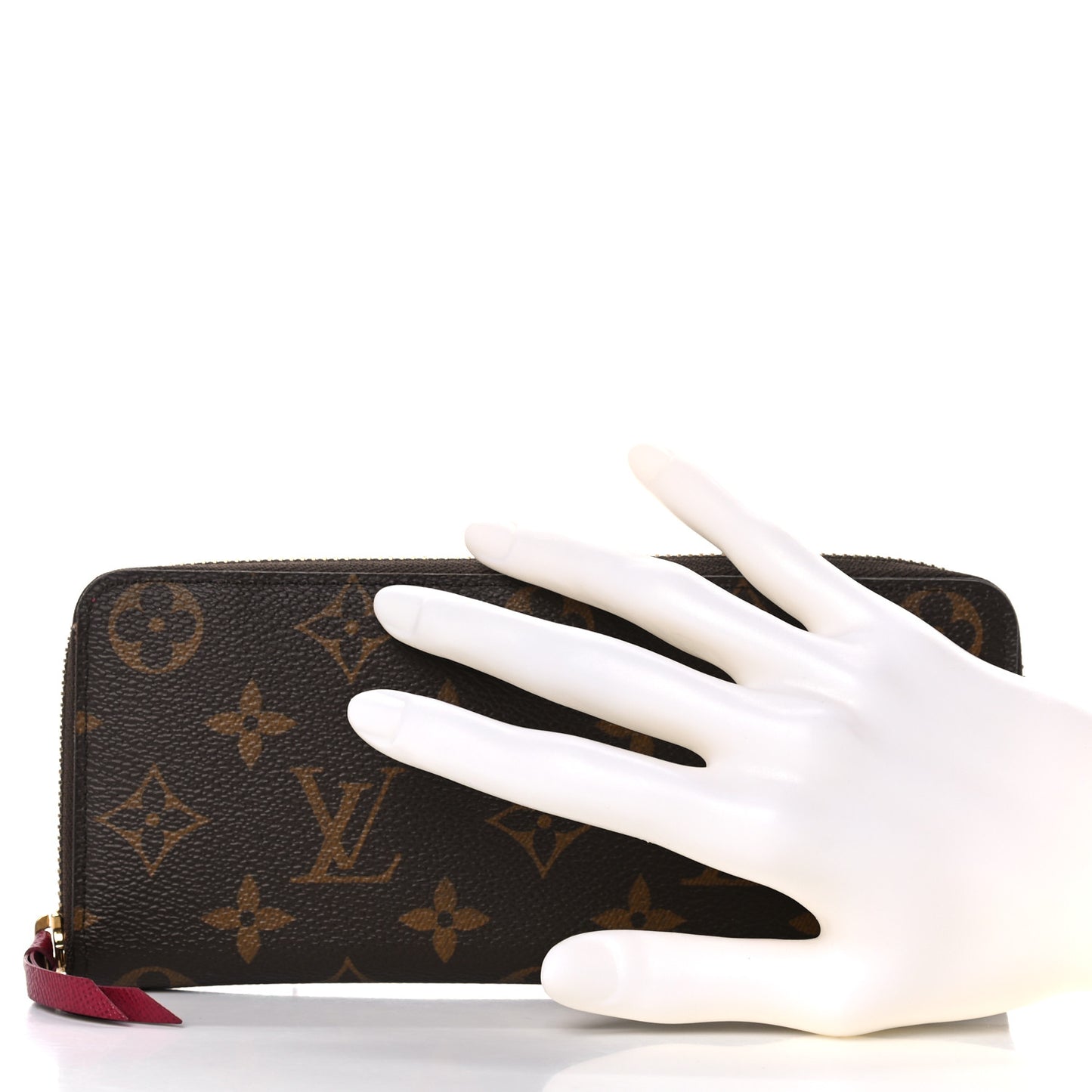 Monogram Clemence Wallet Fuchsia