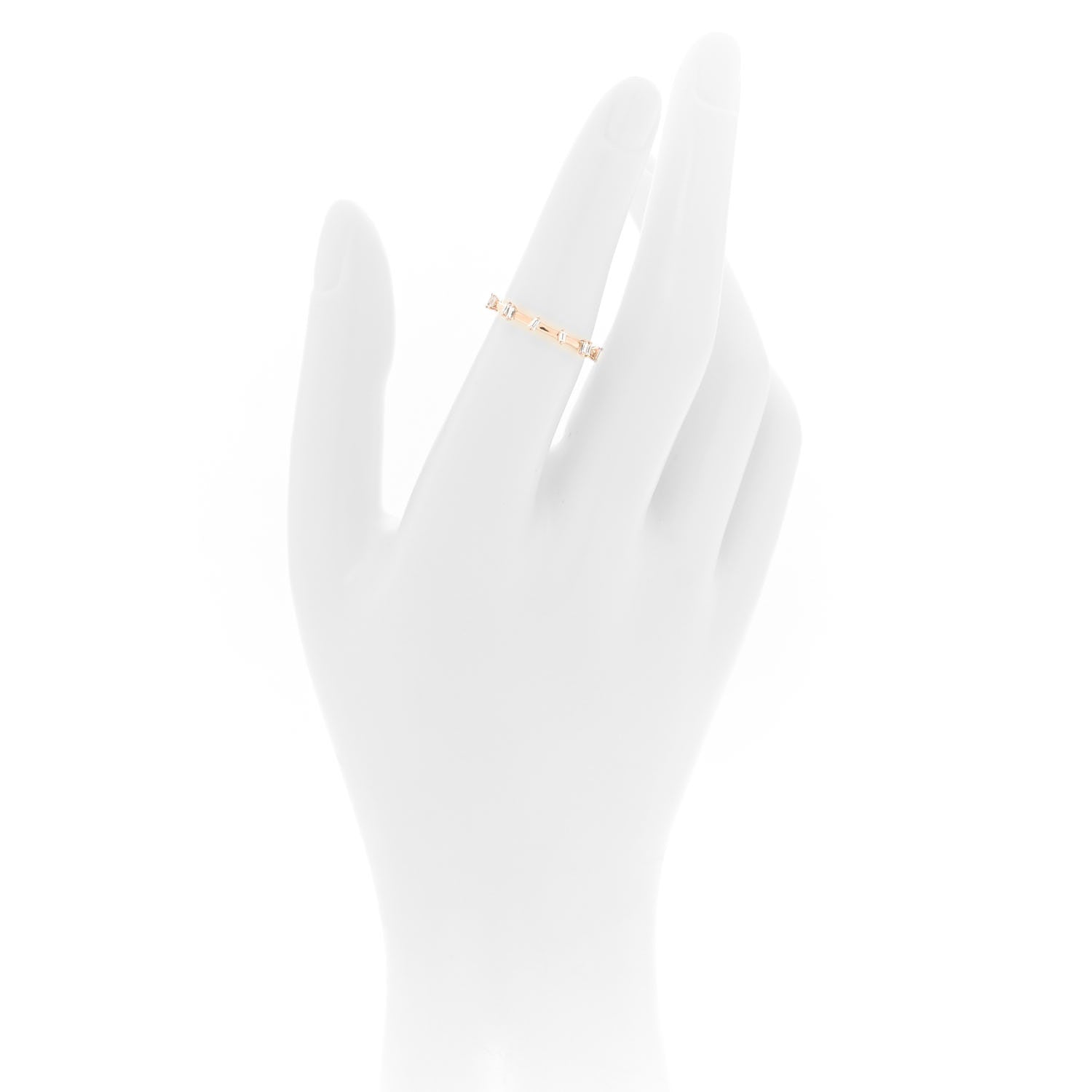 Suzanne Kalan 18K Rose Gold Diamond Barbwire Band Ring 52 6 2 of 6