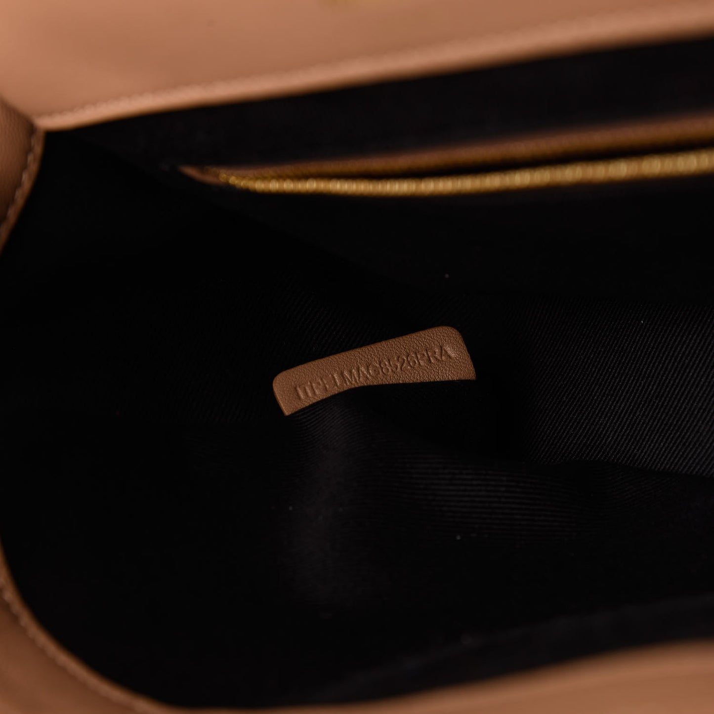 Lambskin Quilted Medium Lola Bag Camel