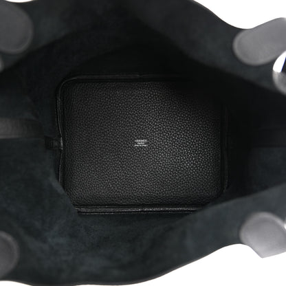 Hermes Taurillon Clemence Picotin Lock 22 MM Black 5 of 10