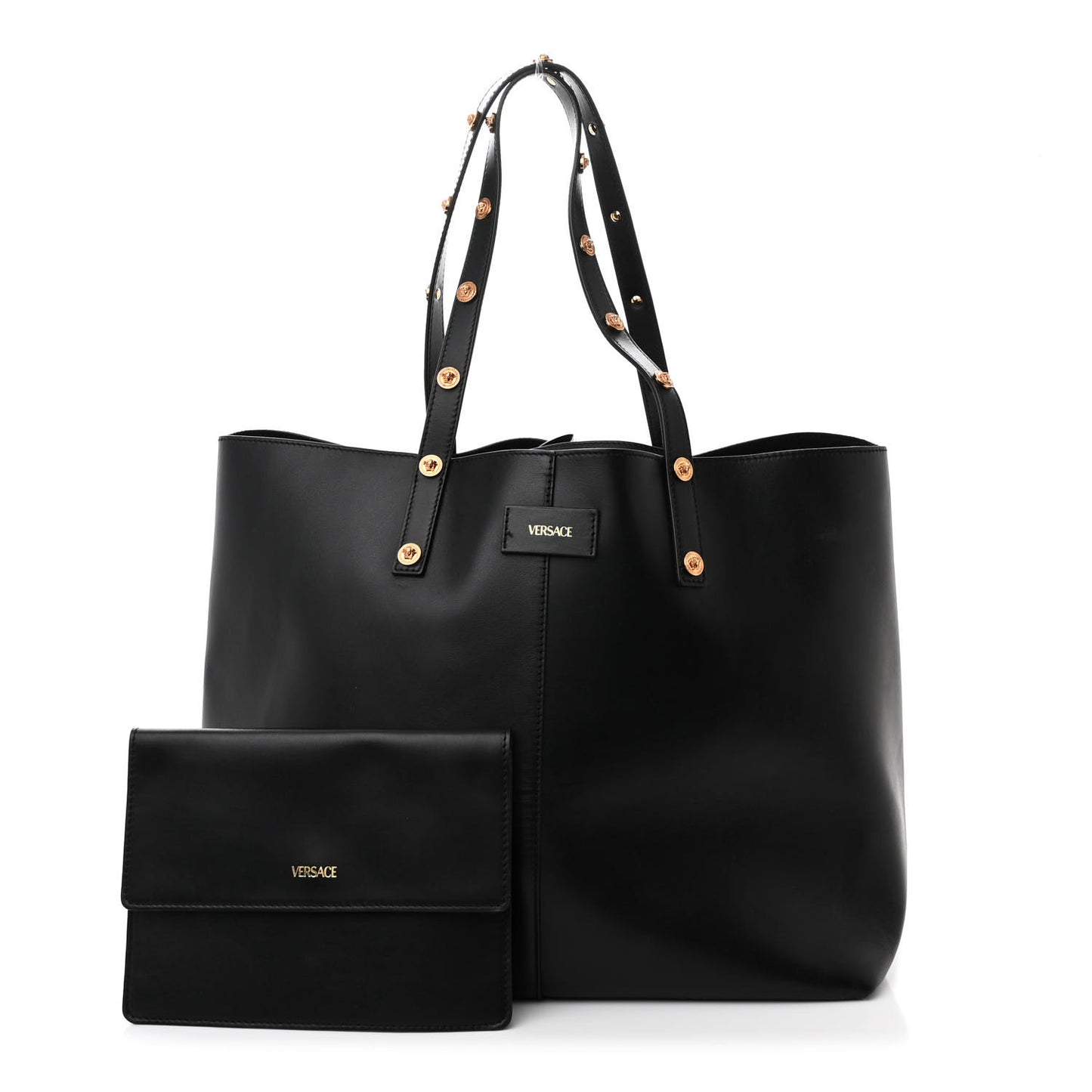 Calfskin Palazzo Tote Black