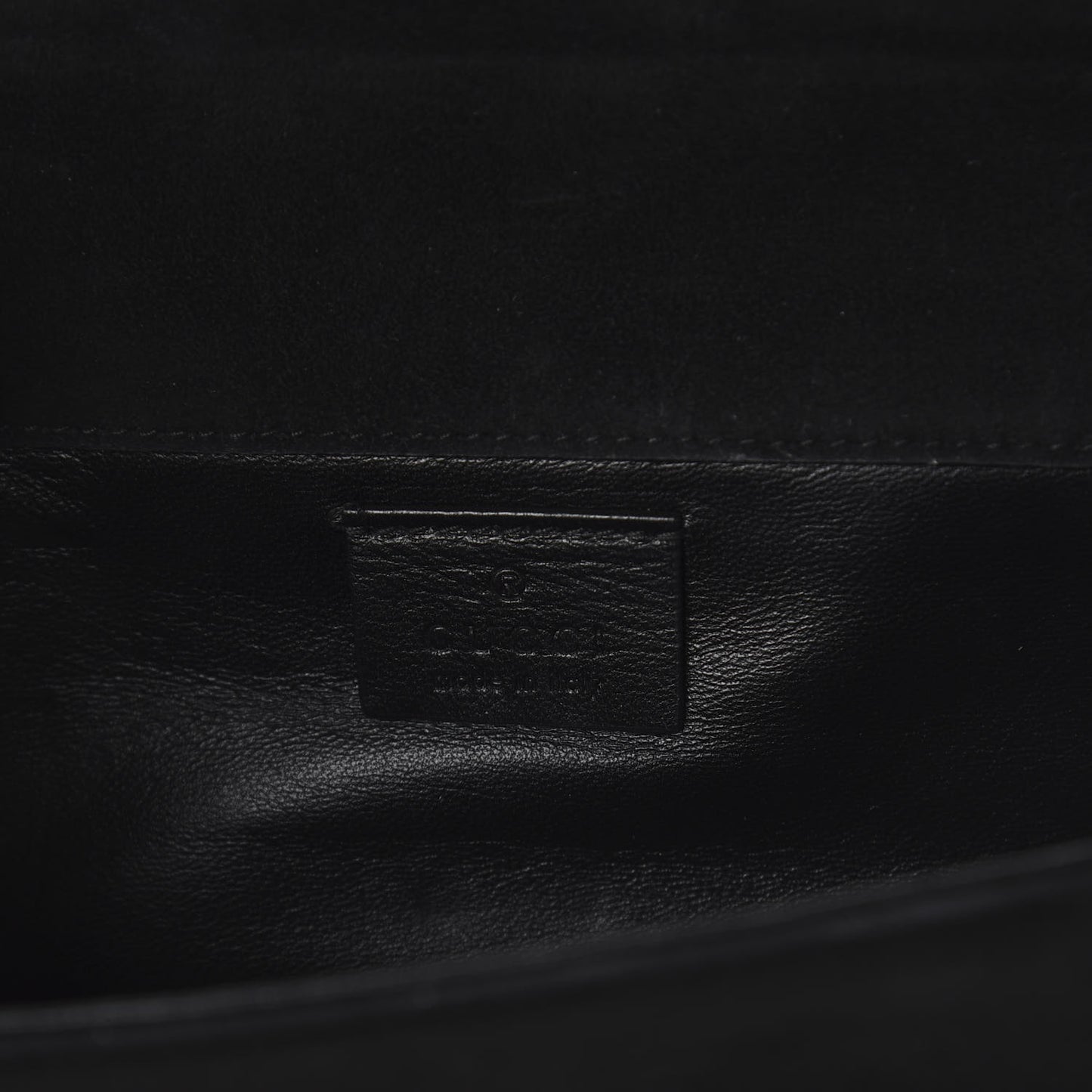 Suede Crystal Clutch Black