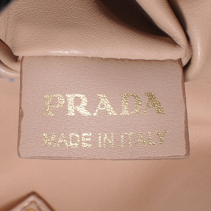 Prada Vitello Shine Borsa Cerniera Black Talco 8 of 11