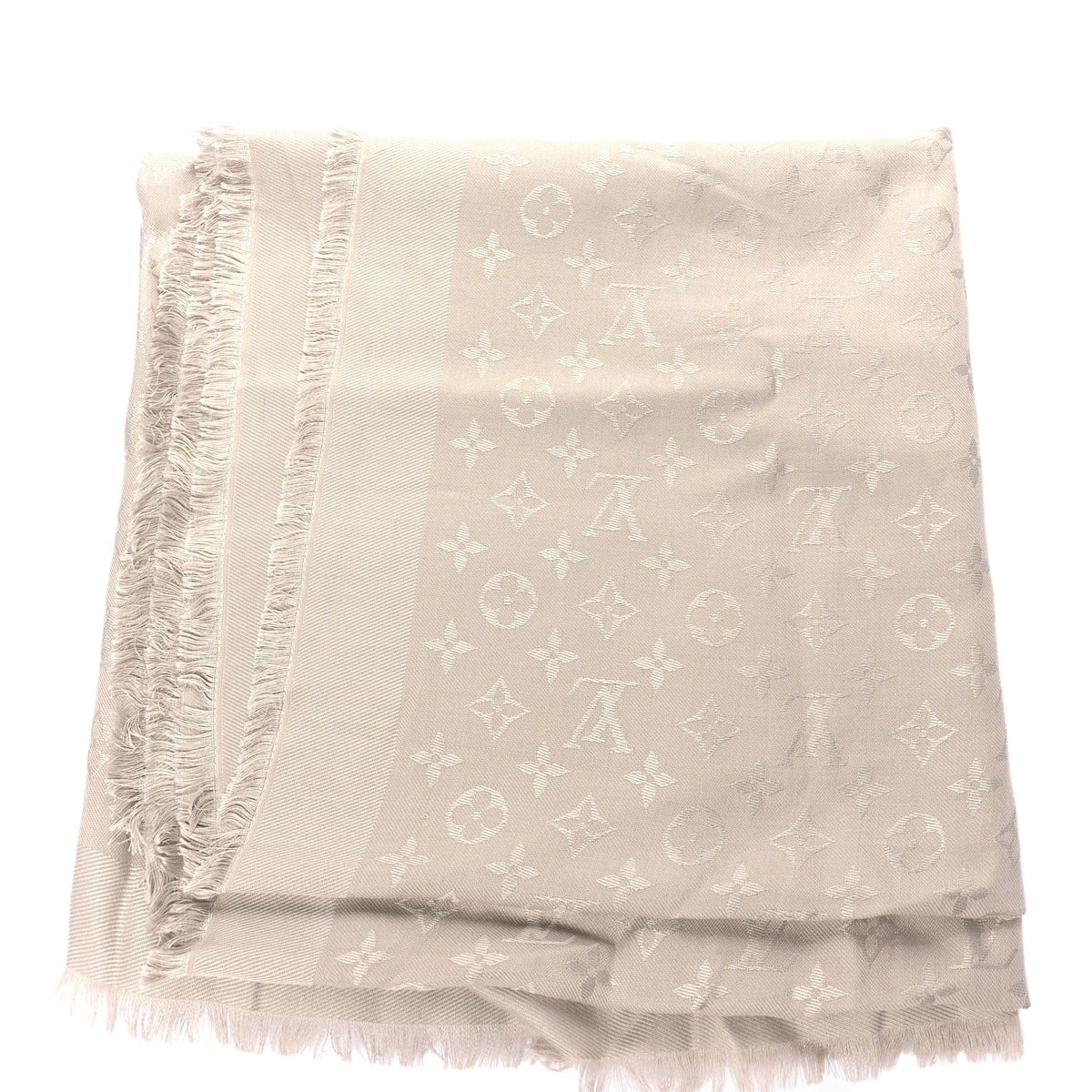 Monogram Shawl Beige