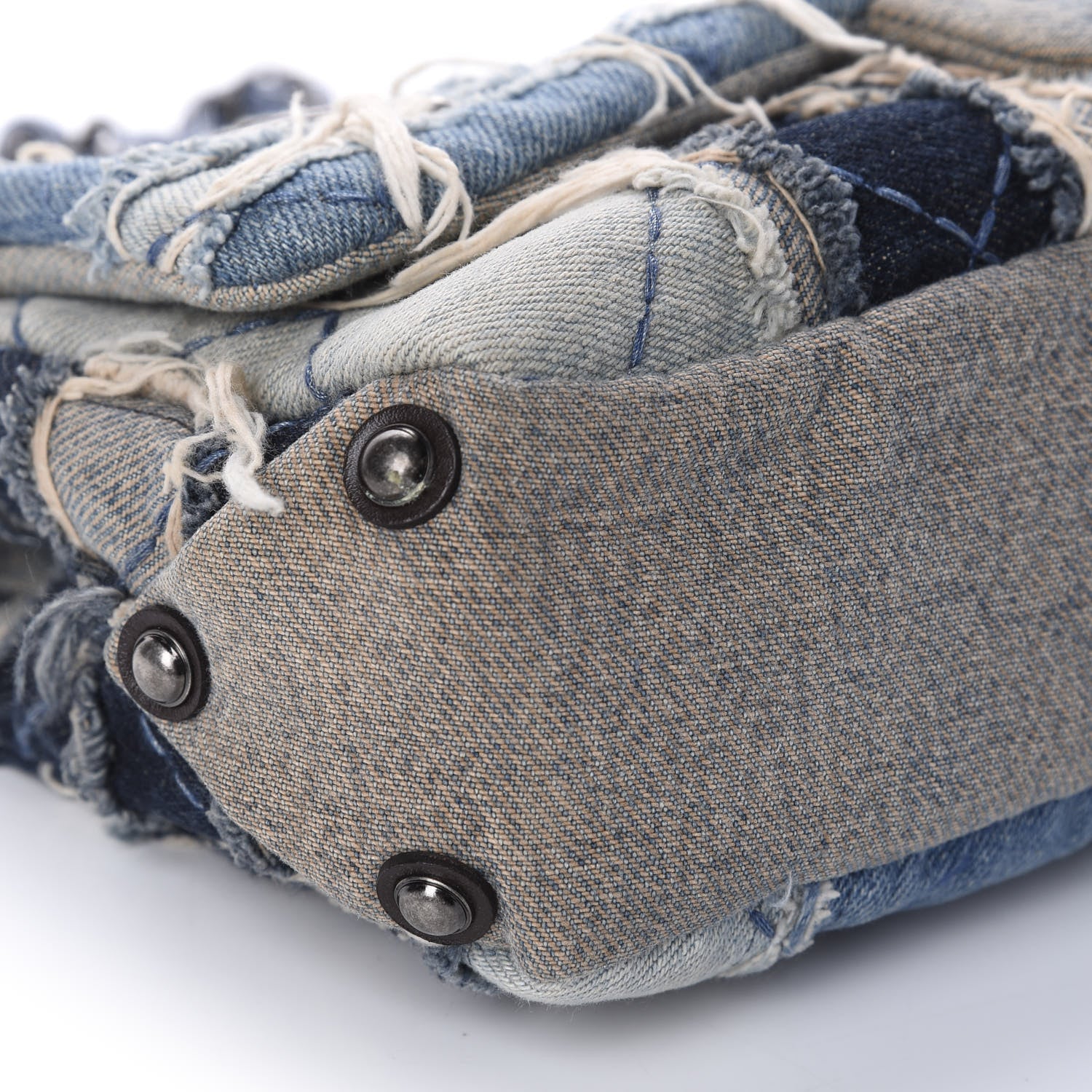 Chanel Denim Patchwork Paris Dallas Single Flap Blue 6 of 10