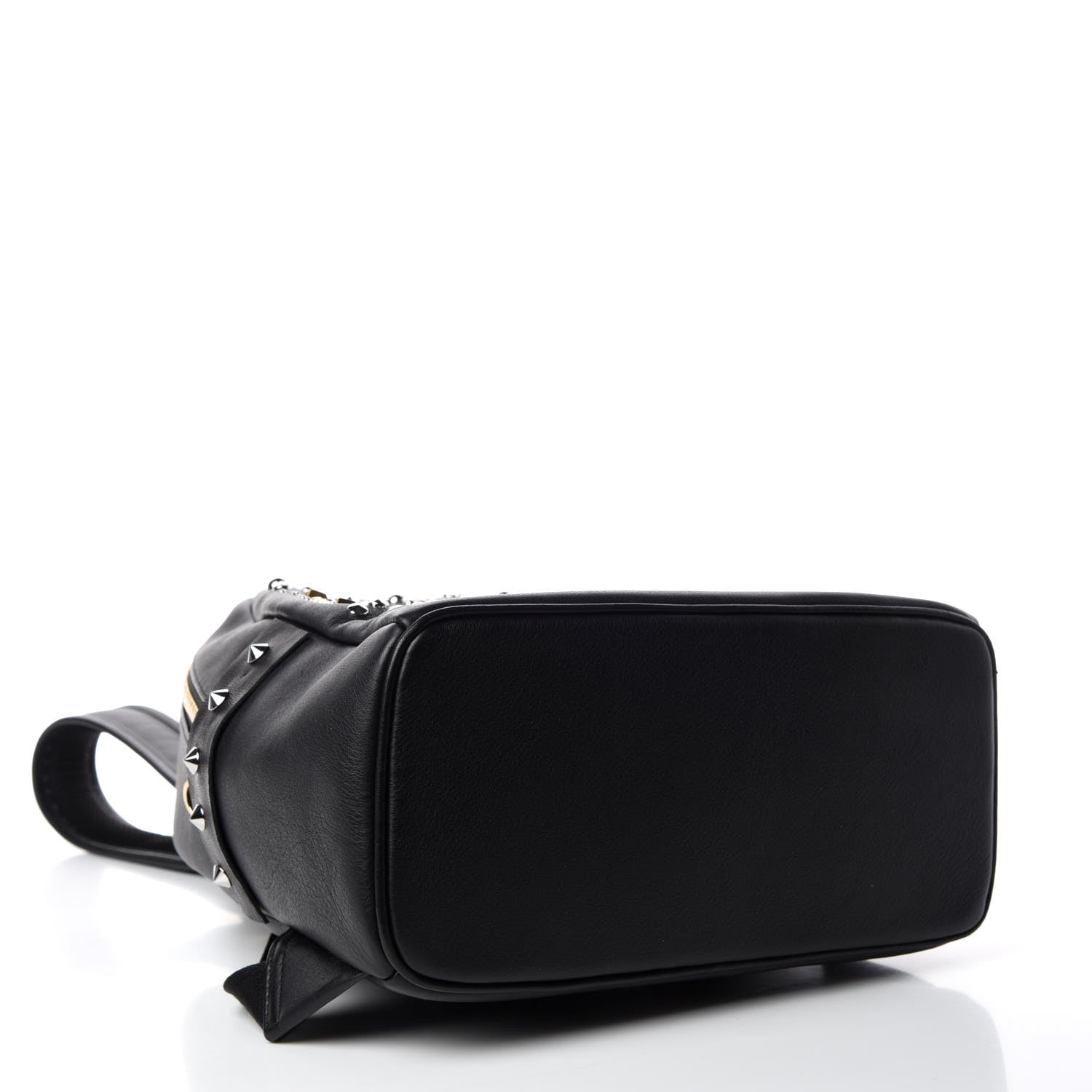 MCM Smooth Calfskin Radial Studded Stark Small Backpack Black 8 of 26