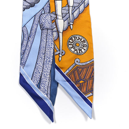 Hermes Silk Zouaves Et Dragons Twilly 4 of 4