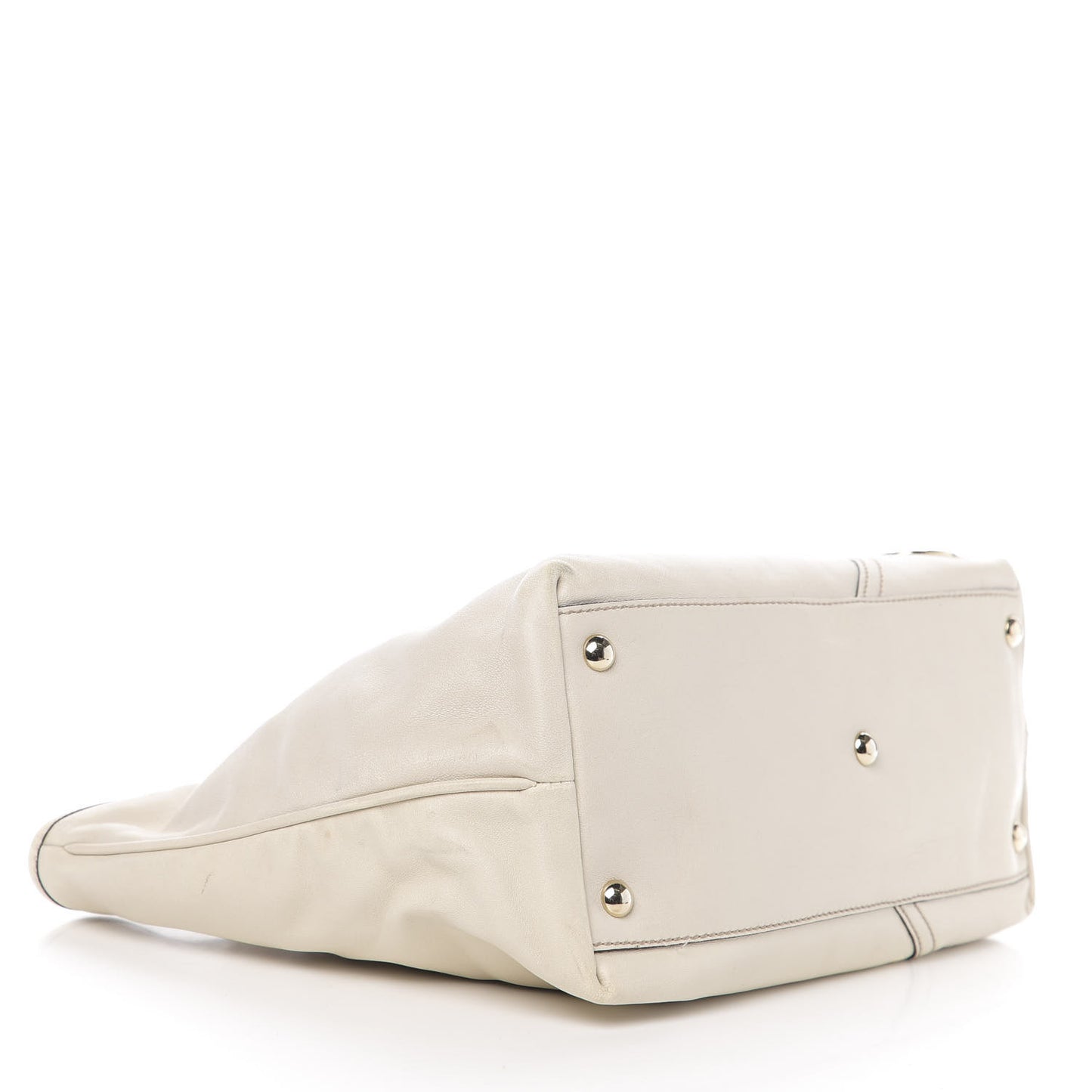 Calfskin Medium New Britt Tote Off White