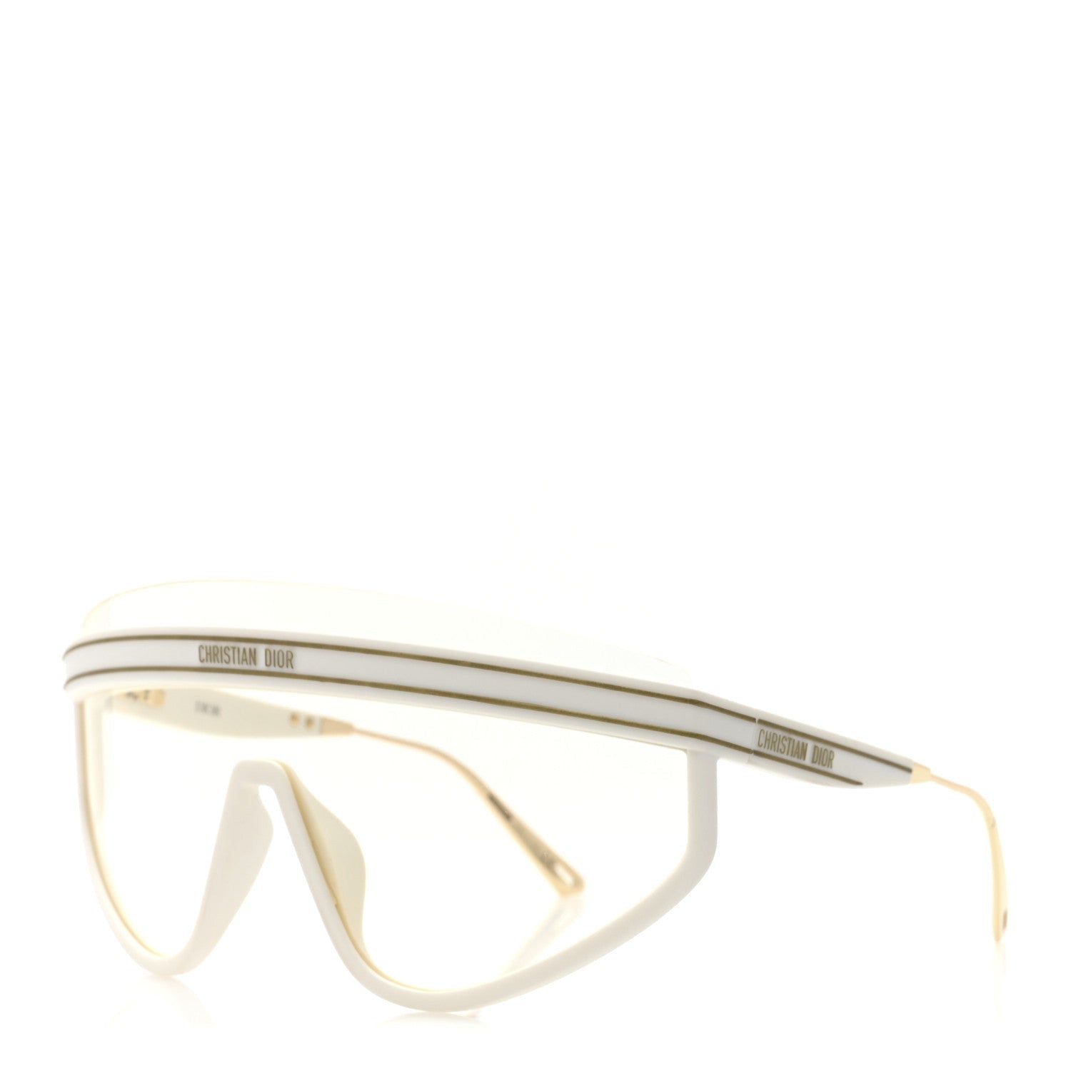 Christian Dior Acetate Mask DiorClub M2U Sunglasses Translucent Ivory 1 of 7