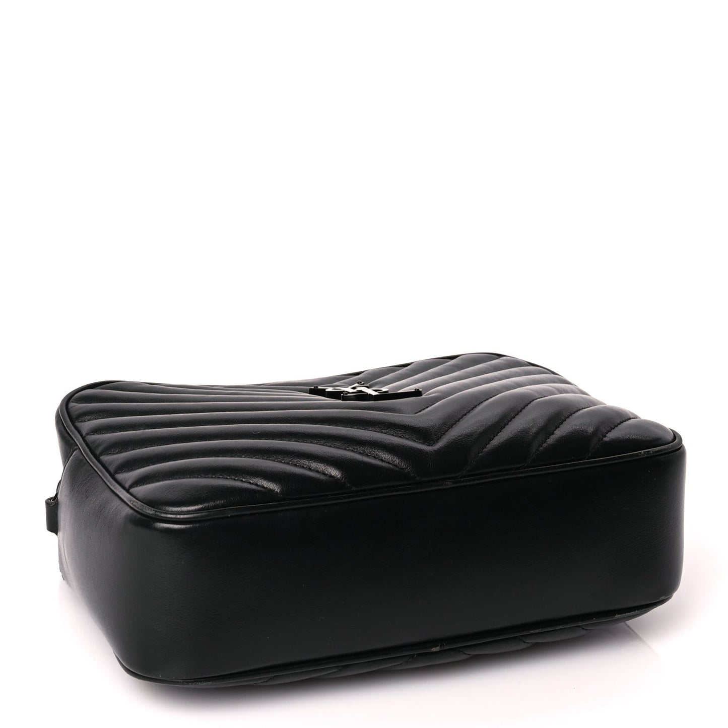Calfskin Matelasse Monogram Monochrome Lou Camera Bag Black