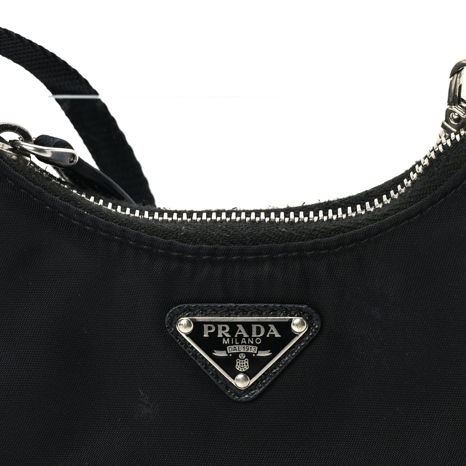 Prada Tessuto Nylon Mini Re-Edition 2000 Shoulder Bag Black 6 of 8