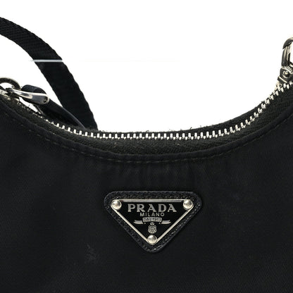 Prada Tessuto Nylon Mini Re-Edition 2000 Shoulder Bag Black 6 of 8