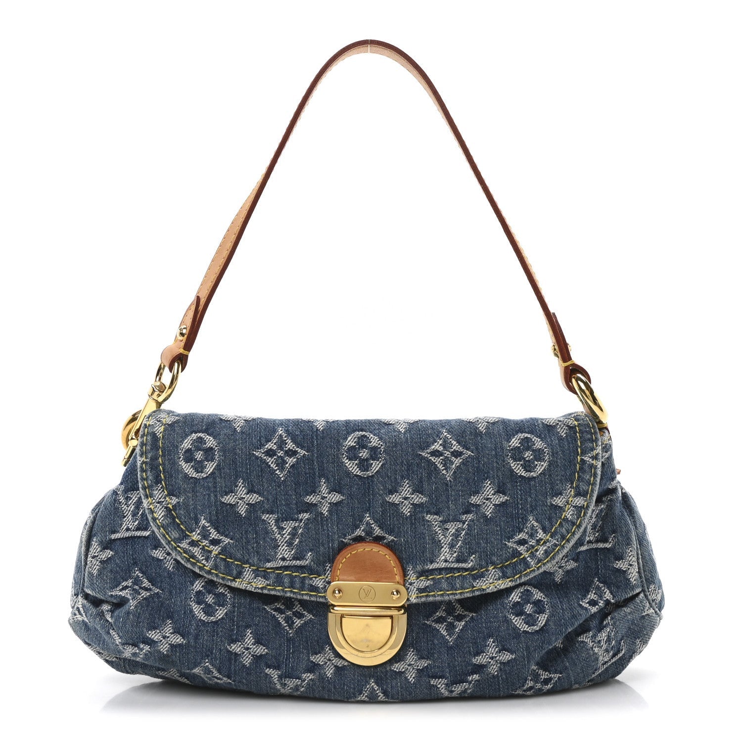 Louis Vuitton Monogram Denim Mini Pleaty Blue 1 of 7