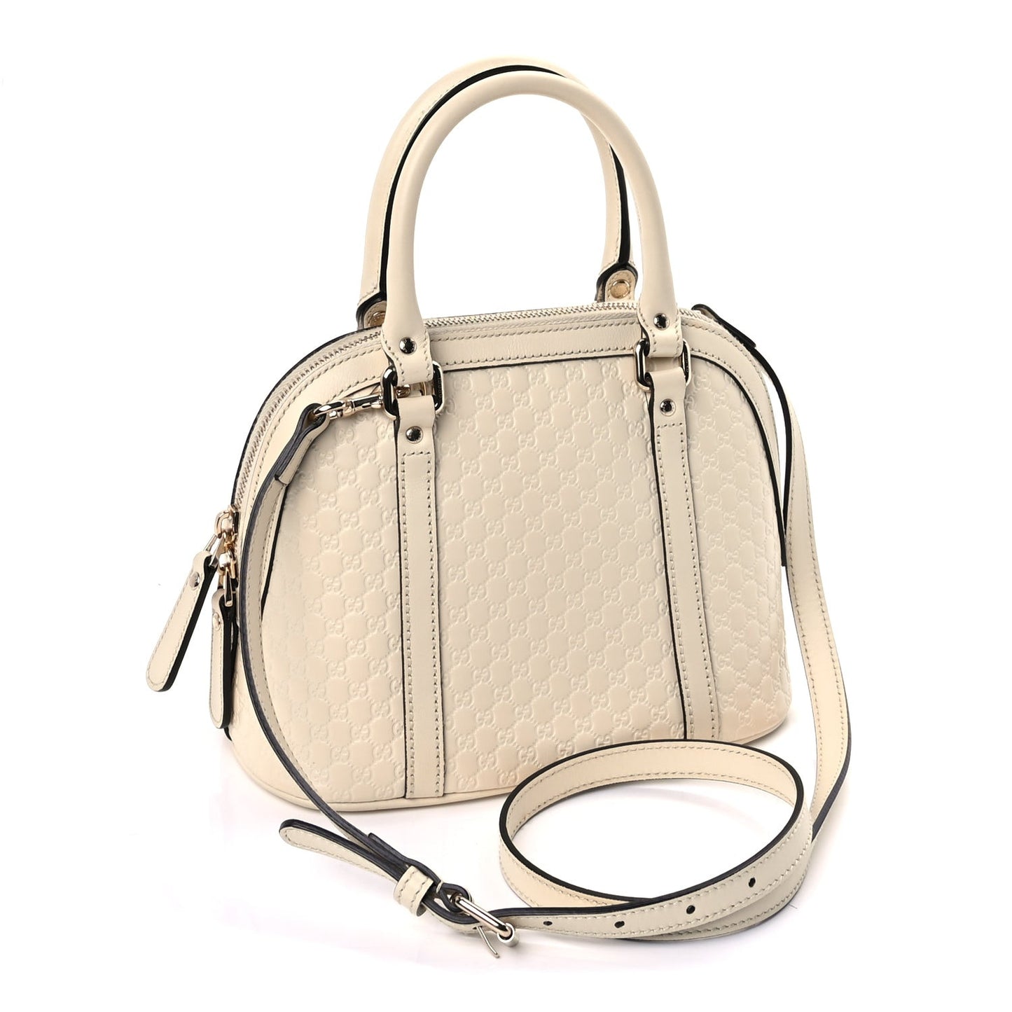 Soft Microguccissima Mini Dome Bag Ivoire