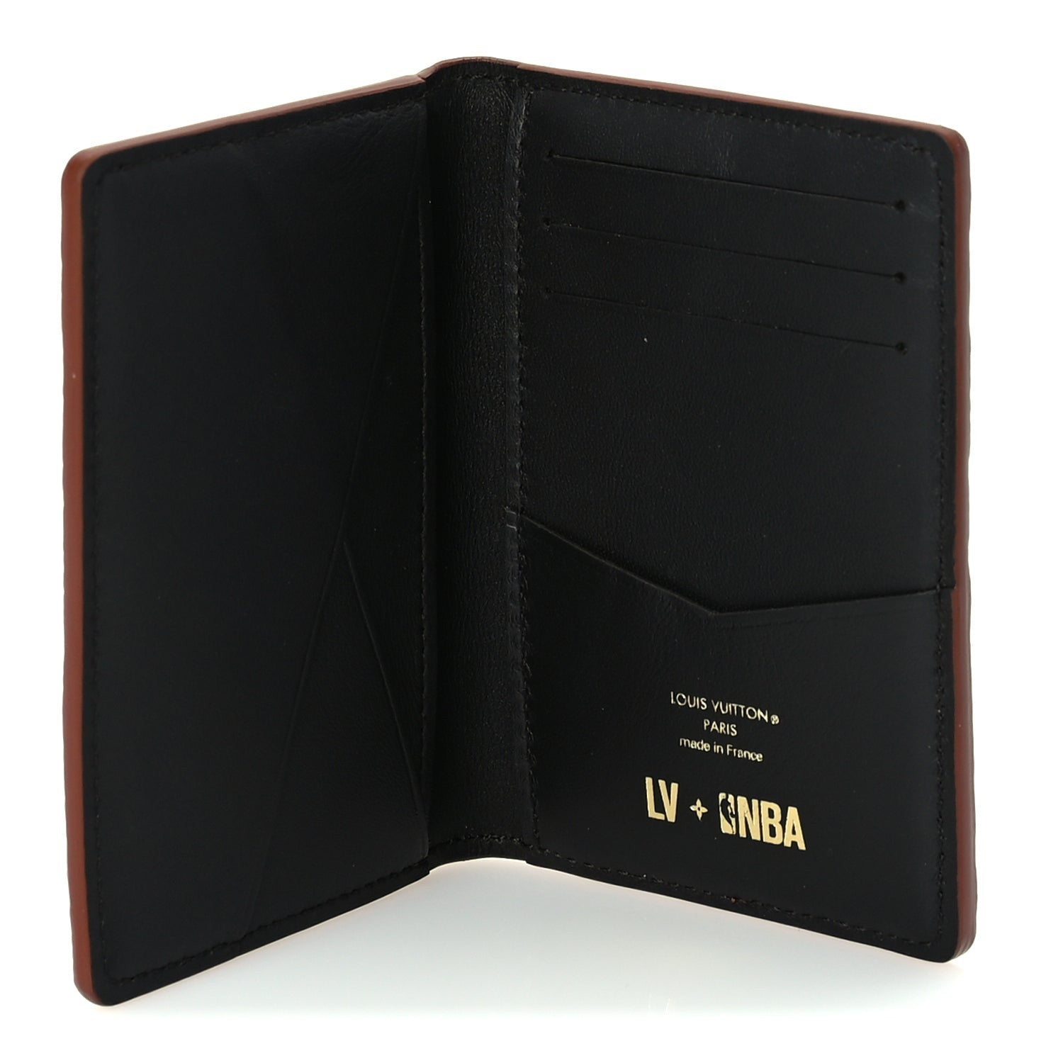 Louis Vuitton X NBA Grained Calfskin Monogram Pocket Organizer  Brick Orange 7 of 7