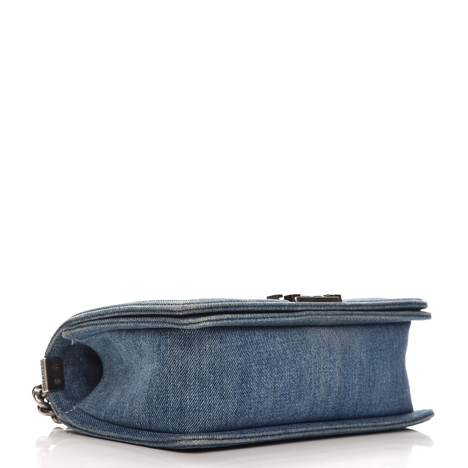 Chanel Denim Quilted Medium Boy Flap Blue 4 of 14