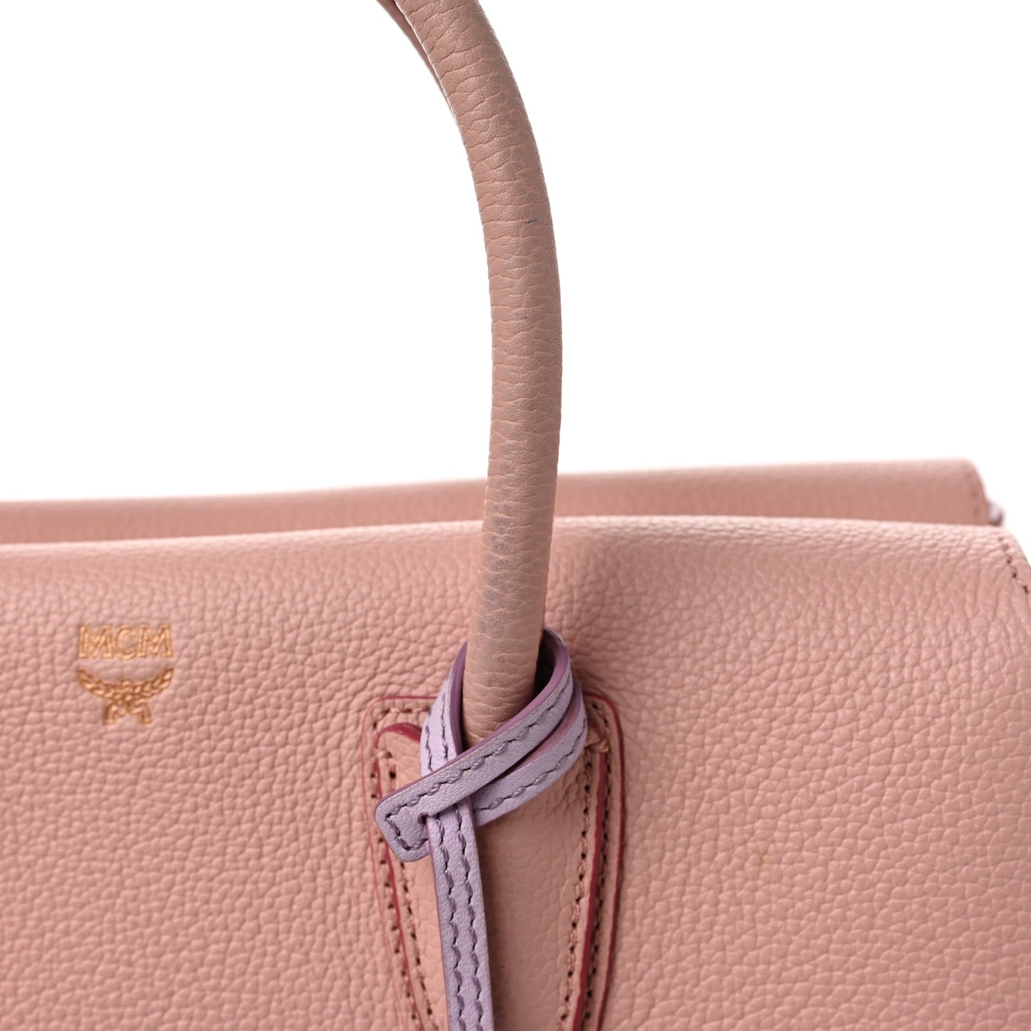 Grained Calfskin Medium Milla Tote Pink Blush