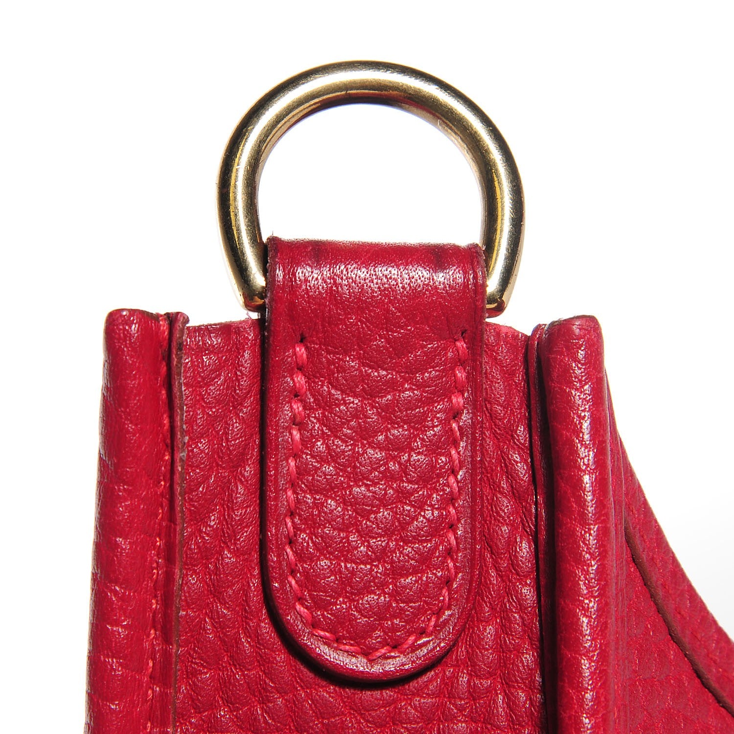 Hermes Taurillon Clemence Evelyne GM Rouge H 12 of 15