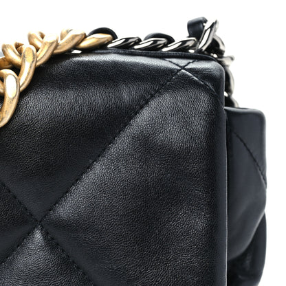 Chanel Lambskin Quilted Medium Chanel 19 Flap Black 7 of 9