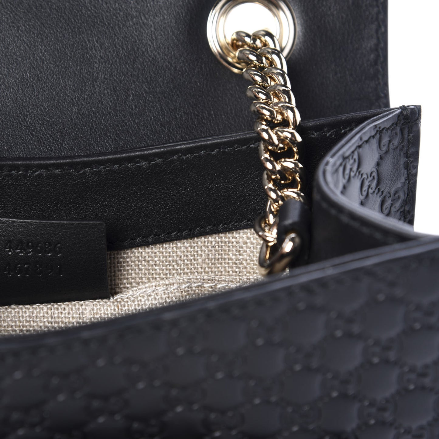 Microguccissima Mini Emily Shoulder Bag Black