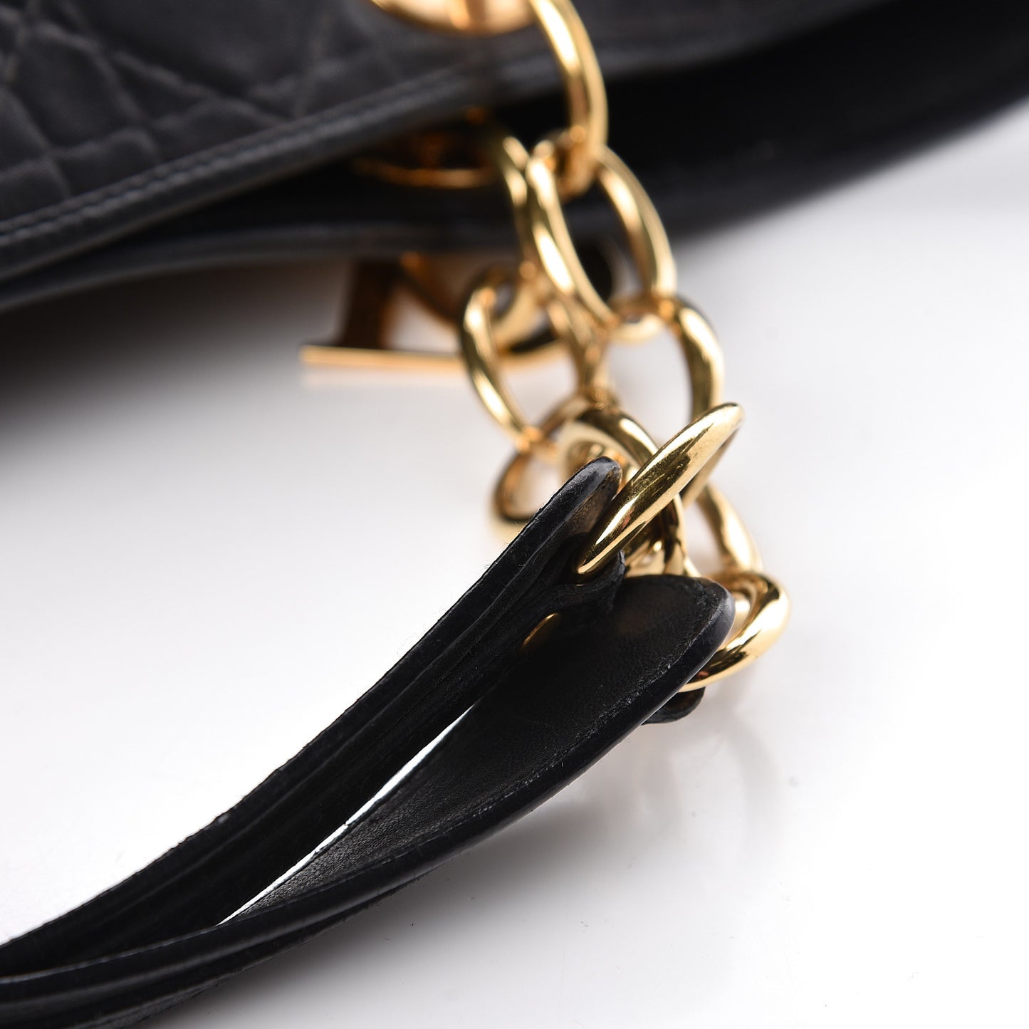 Lambskin Cannage Dior Soft Shopping Tote Black