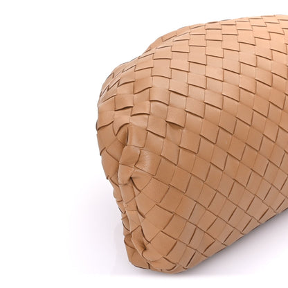 Bottega Veneta Nappa Maxi Intrecciato The Pouch Oversized Clutch Caramel 7 of 7