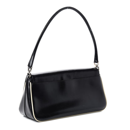 Prada Spazzolato Shoulder Bag Black 3 of 11
