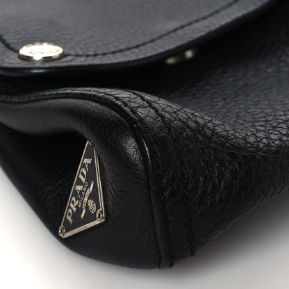 Prada Calfksin Loop Top Handle Bag Black 7 of 8