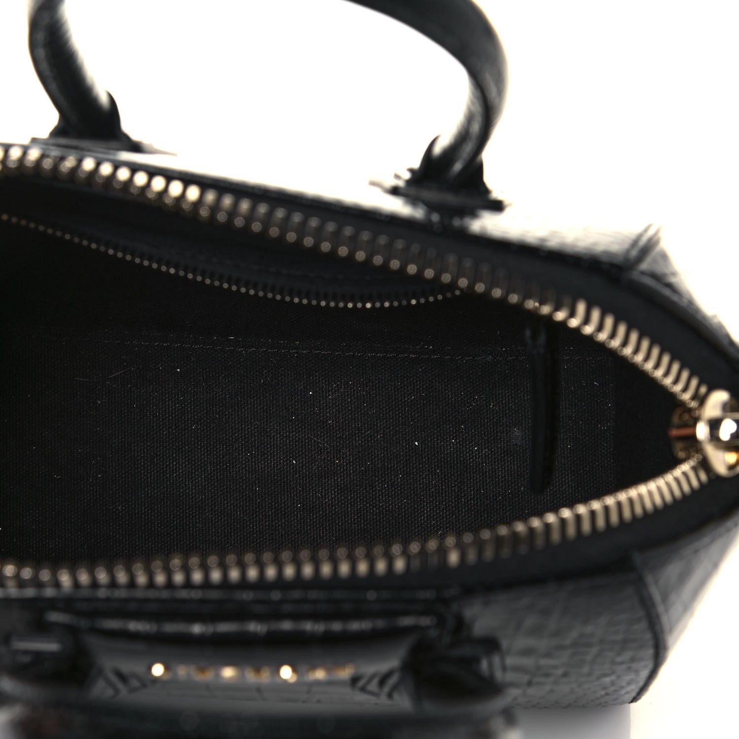 Givenchy Calfskin Crocodile Embossed Mini Antigona Black 5 of 12