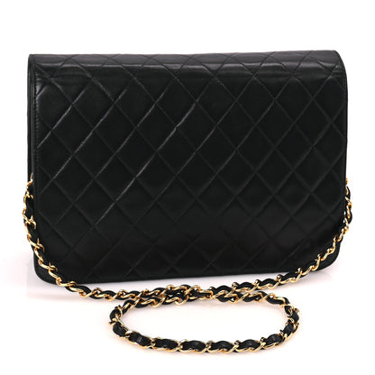 Chanel Lambskin Quilted Medium Single Flap Black 2 of 9