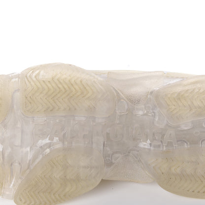 Balenciaga Fabric Mesh Clear Sole Womens Triple S Sneakers 35 White 8 of 8